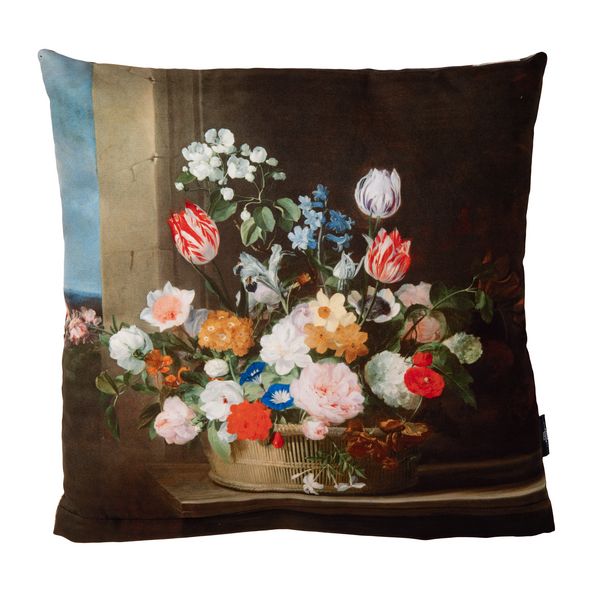 Cushion: Basket of Flowers