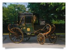 Postkarte: Imperialwagen vor dem Stephansdom