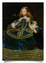 postcard: Infanta Margarita Teresa in a Blue Dress