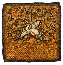 silk scarf: Silver Pheasant