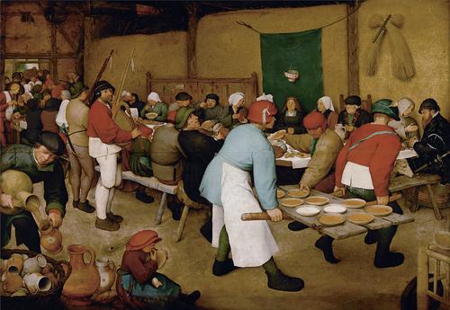 Greeting Card: Bruegel - Peasant Wedding