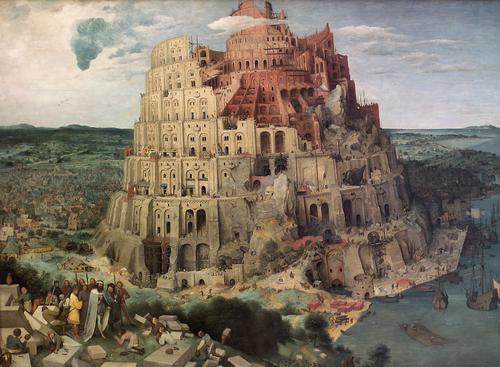 Greeting Card: Bruegel - Tower of Babel