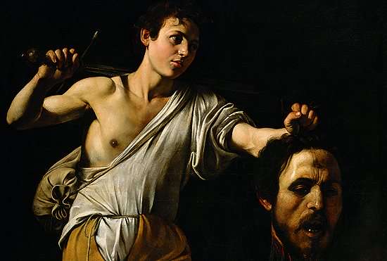 Magnet: Caravaggio David with the Head of Goliath