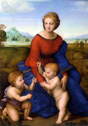 Greeting Card: Madonna in the Meadow