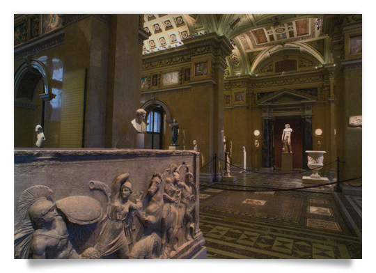 Postkarte: Blick in die Antikensammlung - Saal XI