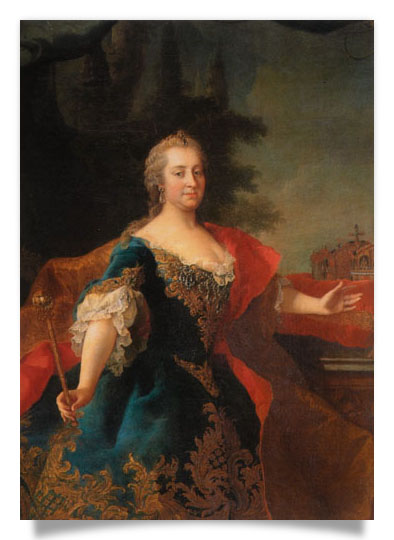 Postcard: Portrait of Maria Theresa as Queen of Hungary