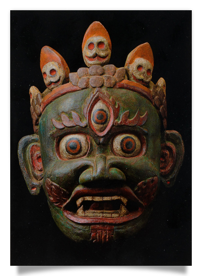 Postcard: Dancing Mask Mahakala
