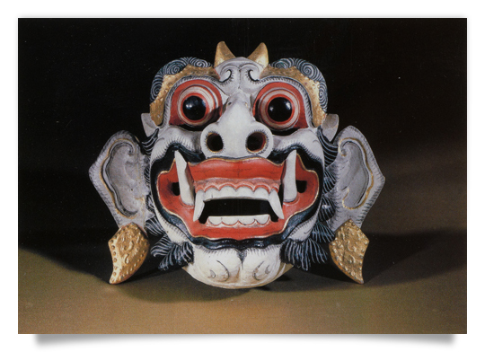 Postcard: Mask (Rangda)