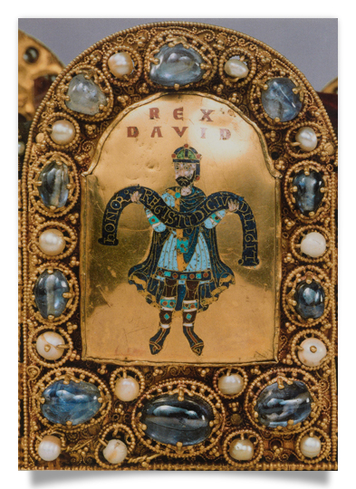 Postkarte: Reichskrone (Detail)