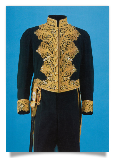 Postcard: Full court uniform of Baron Kast