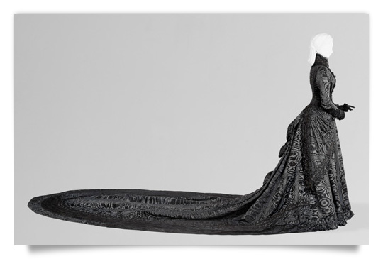 Postcard: Black Court Dress worn by the Empress Elisabeth