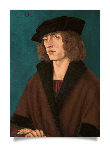 Postcard: Burgkmair - Portrait of a young man