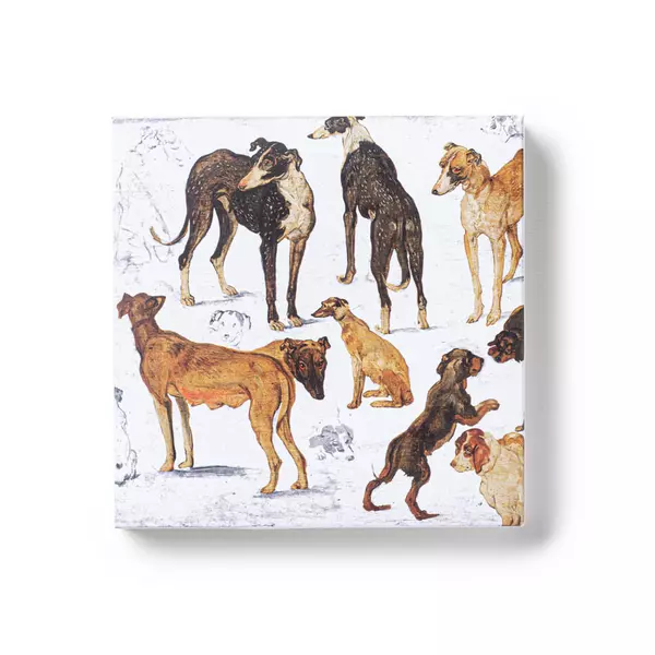 Greeting Cards Set: Brueghel - Animal Studies Dogs