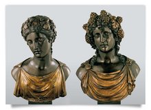 Postkarte: Ariadne und Bacchus