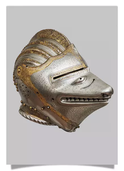 Postcard: Fox Helmet
