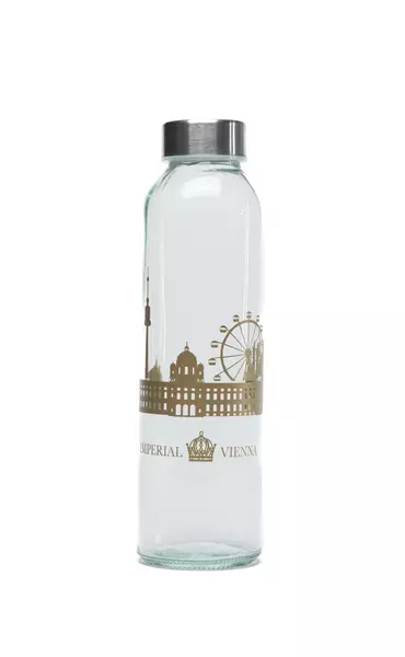 Glasflasche: Skyline