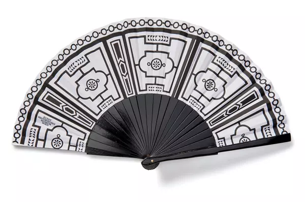 Hand Fan: KHM - Marble Floor