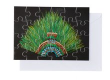 Postcard Puzzle: Quetzal Feathered Headdress