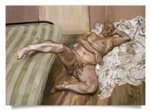 Postcard: Freud - Nude with Leg Up (Leigh Bowery)