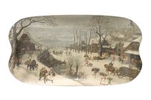 Tablett: van Valckenborch - Winterlandschaft