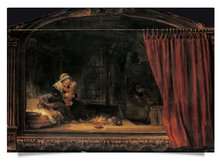 Postcard: Rembrandt - Holy Family