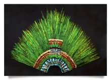Postcard: Quetzal Feathered Headdress