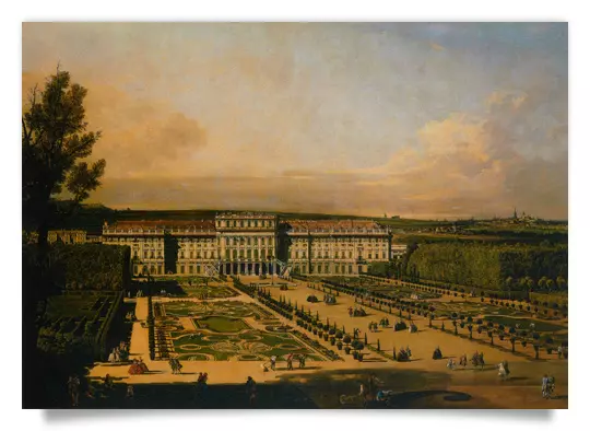 Postcard: Schönbrunn Palace, Seen from the Garden