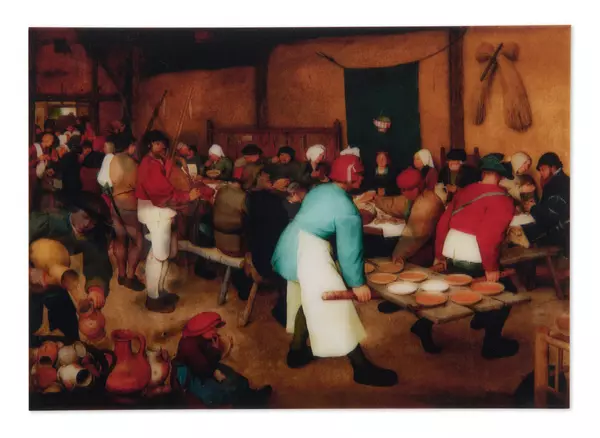 Lenticular Card: Bruegel - Peasant Wedding