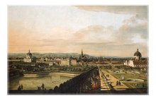 Magnet: Bellotto - Wien, vom Belvedere aus gesehen