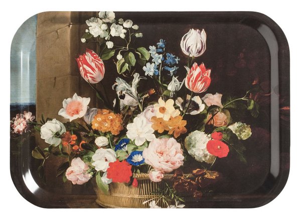 Tray: van den Hecke - Basket of Flowers
