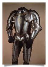 Postcard: Half armour from the &quot;Cleve&quot; garnitur made for Emperor Charles V
