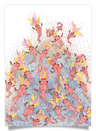 Postcard: 4 Elements - Fire