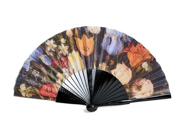 Hand Fan: Brueghel - Small Bouquet of Flowers