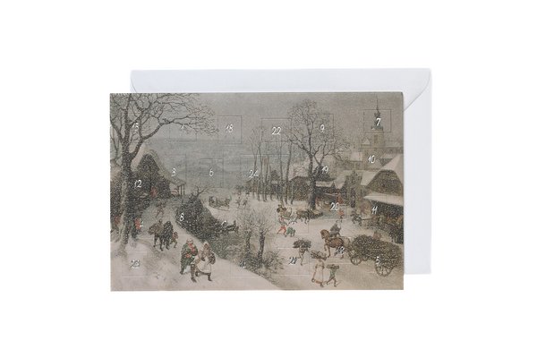 Billet / Adventkalender: van Valckenborch - Winterlandschaft