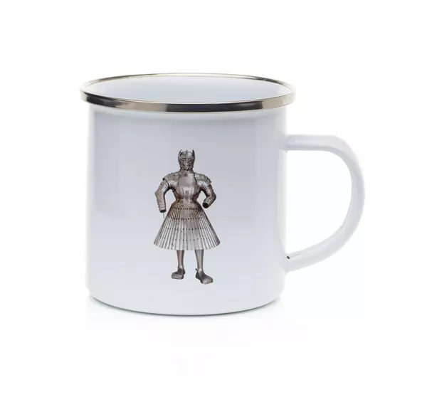 Tasse: Iron Men- Faltenrockharnisch