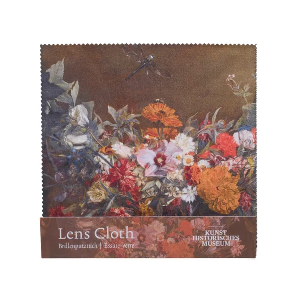 Brillentuch: Wautier - Blumengirlande mit Libellen