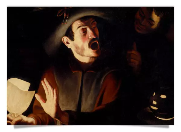 Postcard: Screaming Man