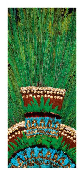 Magnetic Bookmark: Quetzal feathered headdress