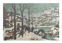 Notecard / Advent Calendar: Bruegel - Hunters in the Snow