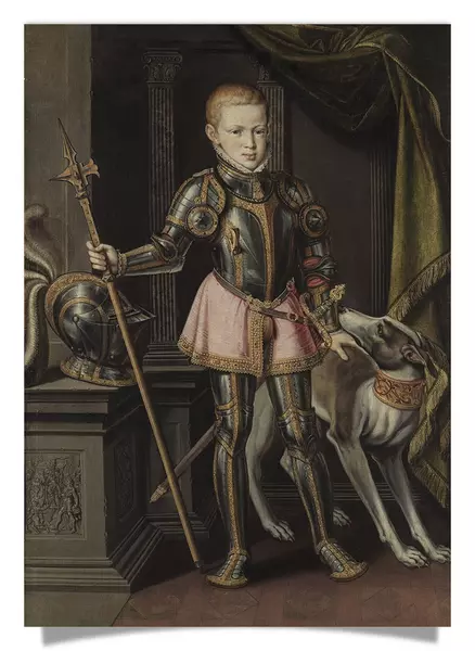Postkarte: Sebastian von Portugal