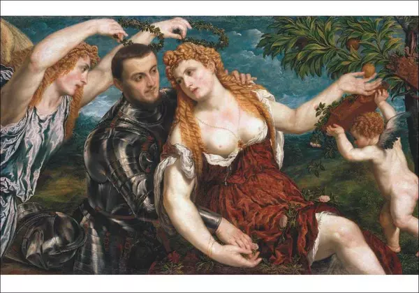 Postcard: Allegory (Mars, Venus, Victoria und Cupid)