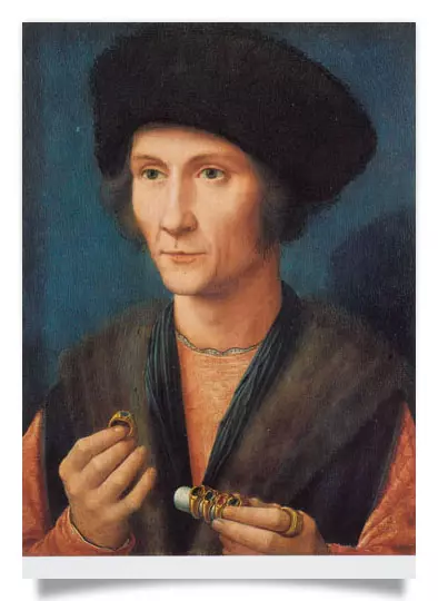 Postcard: Portrait of a Goldsmith