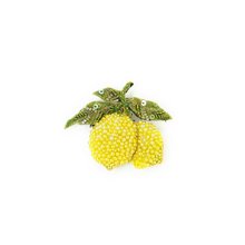 Brosche: Zitrone