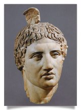 Postkarte: Kopf des Hermes