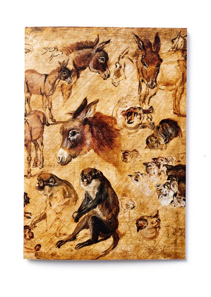 Notizheft: Brueghel - Tierstudie Hunde