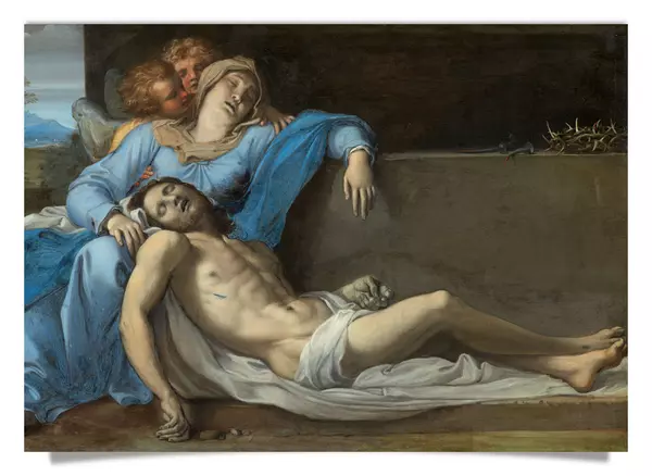 Postkarte: Pietà