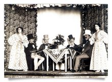 Postcard: The stage of &quot;Cabaret Fledermaus&quot;