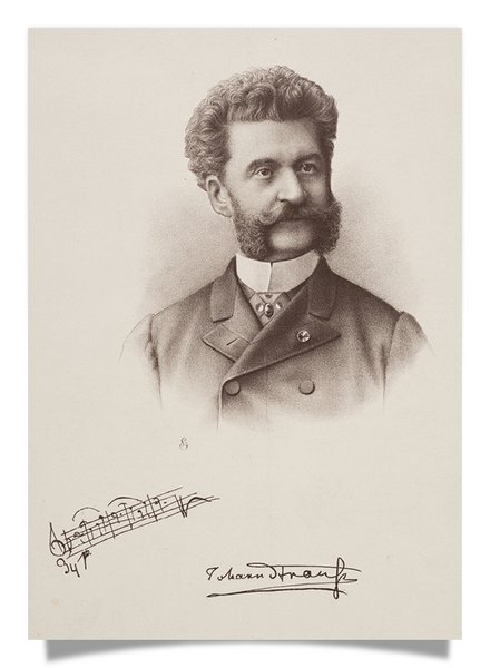 Postcard: Johann Strauss Portrait