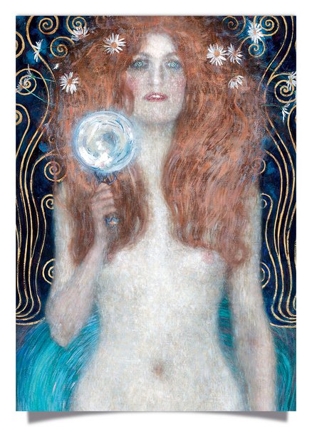 Postcard: Klimt - Nuda Veritas (detail)