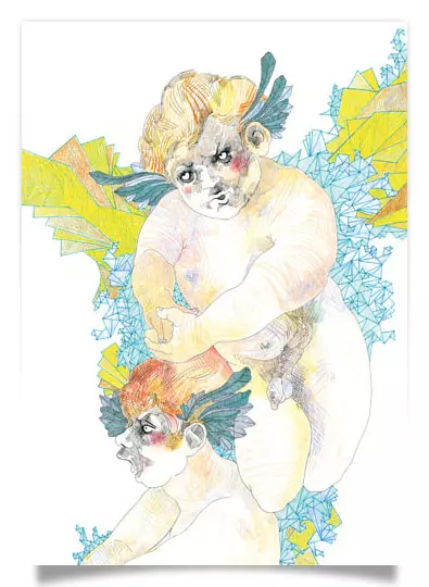 Postcard: Putti/Heaven